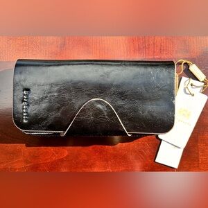 Glossed Leather Multi-Compartment Clutch Wallet
New with Tag & Box / Never Used
